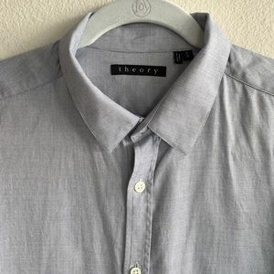 Theory Zack PS_Ott Sharkskin Button Down